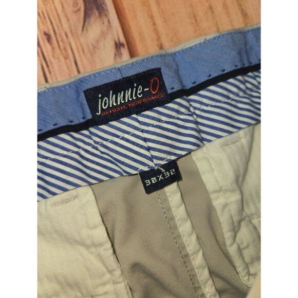 Johnnie-O Men's Khaki Stretch Performance Pants 30x30 Cotton Blend - Picture 4 of 8